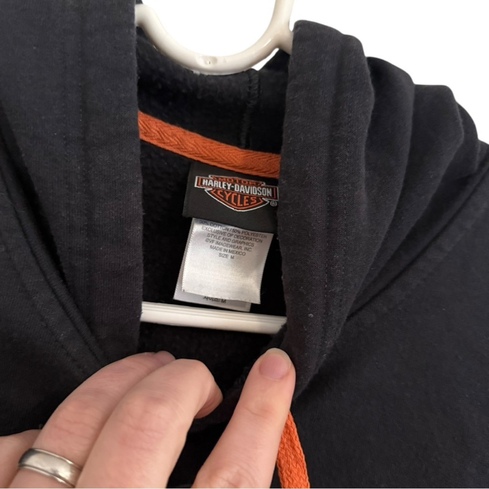 Harley Davidson Womens Medium Hoodie Sweatshirt 2011 Town Country Cement City MI - Picture 4 of 4